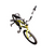 Used Huffy ROCK-IT Mountain Bike Boys Optic Yellow 18" 11866-S000030130 View 3