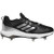 New Adidas Pure Hustle Womens 7 Black and White Metal Softball Cleats 11692-S000143345 View 1
