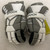 Used Epoch ID JR Lacrosse Gloves Junior Grey And White SM 11855-S000194199 View 1