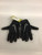 Black football gloves  View 1