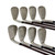 Used Taylormade SUPERSTEEL BURNER Men's RH Iron Set 3I-PW Stiff Flex Graphite Shaft 11506-S000292513 View 5