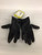 Black football gloves View 1