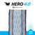 ECD Hero 4.0 Semi-Soft Lacrosse Mesh Navy/Orange #107087 View 1