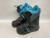 Used Burton ZIPLINE Boys Snowboard Boots Black And Sky Blue Junior 06 11895-S000021193 View 2