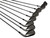Used Taylormade SUPERSTEEL BURNER Mens Golf Iron Set RH 3I-PW w/ Precision Rifle S-90 Shafts -3/4" 11731-S000153133 View 2