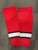 Used Reebok Hockey Sock White/Black/Red LG 11614-S000226423 View 2