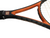 Used Wilson HAMMER TOUR Adult Tennis Racquet Orange 4 1/4" 11613-S000172888 View 3