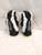 Used Easton STEALTH CORE Lacrosse Gloves Mens Black And White 12" 11651-S000408472 View 1