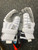 Used STX RZR2 Lacrosse Gloves Mens White MD 11162-S000441616 View 2