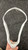 Used STX CRUX PRO Womens Lacrosse Head White 11162-S000441995 View 3