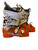 Used Rossignol WORLD CUP 130 Mens DH Ski Boot Orange 270 MP - M09 - W10 11095-S000101365 View 1