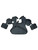 New Wilson West Vest WTA 3217 CHA13 Senior Umpire Chest Protector - Grey and Black 11835-S000202463 View 2