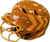 Used Schutt 324200 OSFM SR Batting Helmet w/Mask Orange One Size 11897-S000151736 View 1