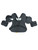 New Wilson The West Vest WTA 3217 CHA13 Senior Umpire Chest Protector - Grey and Black 11835-S000202573 View 2