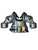 New Wilson The West Vest WTA 3217 CHA13 Senior Umpire Chest Protector - Grey and Black 11835-S000202576 View 1
