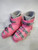 Used Roces 61 Girls DH Ski Boot Pink 225 MP - J04.5 - W5.5 11727-S000200568 View 1
