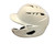 Used Marucci Duravent Batting Helmet w/Jaw Guard White One Size 11730-S000068762 View 3