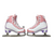Used Jackson SOFTEC VISTA Girls Softboot Skate Pink And White Youth 09.0 View 4