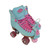 Used MOXI BEACH BUNNY QUAD SKATES Junior Roller Quad Skates Sky Blue Junior 05 11708-S000188867 View 2