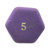 Used, Hex, Dumbbell, Purple, 5 lb View 2