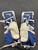 Used CCM PREMIER R1.5 Goalie Leg Pads Junior Navy Blue And Red 26" 11162-S000444143 View 2