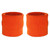 New Sweatband Set Orange, two wristbands View 2