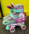 Used RollerDerby SPRINTER GIRL Child Roller Quad Skates White Adjustable 11894-S000042868 View 2