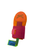 Used Aria Rainbow Sherbet Orange / Pink Baseball Sliding Mitt Absolutely Ridiculous 11731-S000158218 View 3