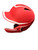 Used Champro Batting Helmet w/Mask Red MD 11721-S000279542 View 2