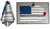 New TRACER GOLF MAGNET TOWEL AMERICAN FLAG 16"X24" 11860-35ATMAG-AF View 1