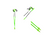 Used SUPER G JR Boys DH Ski Pole Black And Neon Green 110 cm / 44 in 11917-S000010157 View 1