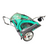 Used InSTEP 2 CHILD TRAILER Two-person Stroller Teal 11479-S000414461 View 1