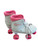 Used RollerDerby GIRLS SZ 2 Junior Roller Quad Skates Pink Junior 02 11932-S000168982 View 2