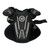 Used Warrior Rib Cage Lacrosse Rib Pads Black Small, front view View 1
