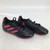 Used Adidas GOLETTO YTH 12 SOCCER CLEATS Soccer Cleats Black And Pink Youth 12.0 11752-S000074227 View 1