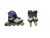 Used Ultra Wheels BIOFIT ABEC ROLLER BLADES Senior Roller Quad Skates Grey Senior 8 11917-S000010602 View 1