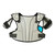 Used Nike VAPOR LT Lacrosse Shoulder Pads Grey MD 11820-S000052202 View 2
