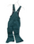 Used Lands End SIZE 7 Junior Snow Bibs Teal 11731-S000159068 View 2