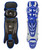 New Mizuno Samurai Adult Catcher’s Shinguards - Grey And Royal Blue 11835-S000205217 View 1