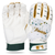 New Franklin 2nd Skinz Baseball and Softball Batting Gloves White/Forest Green- Adult SM View 1
