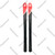 Used Atomic VANTAGE 95C Mens DH Ski/Binding Black And Red 170 cm 11362-S000144161 View 2