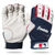 New Franklin 2nd Skinz Baseball and Softball Batting Gloves Navy/Red- Adult MD View 1