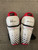 Used Bauer VAPOR ROOKIE Youth Shin Guards White 7 1/2" 11614-S000231514 View 1
