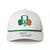 New Richardson Trucker Hat White with Irish Flag Shamrock 11742-RIC528WHGRNIS View 1