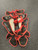Used Mizuno SAMURAI Catchers Leg Guards Red Adult 11726-S000292833 View 2