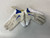 Used Nike VAPOR FOOTBALL GLOVES FB Gloves White And Royal Blue MD 11895-S000024215 View 1