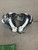 Used Riddell WARRIOR IIX FB Shoulder Pads White LG 10874-S000267888 View 1