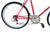 Used Fuji VANTAGE Hybrid/City Bike Womens Red 53-55cm - MD Frame 11523-S000167606 View 2