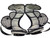Used Riddell PURSUIT SHOULDER PADS FB Shoulder Pads Black Senior 11347-S000251649 View 4