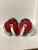 Used Nike VAPOR PRO Lacrosse Goalie Gloves Mens Red LG View 4